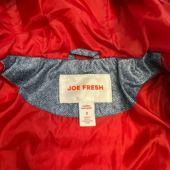 Joe Fresh Blue Quilted Light Puffer Jacket - Picture 3 of 5